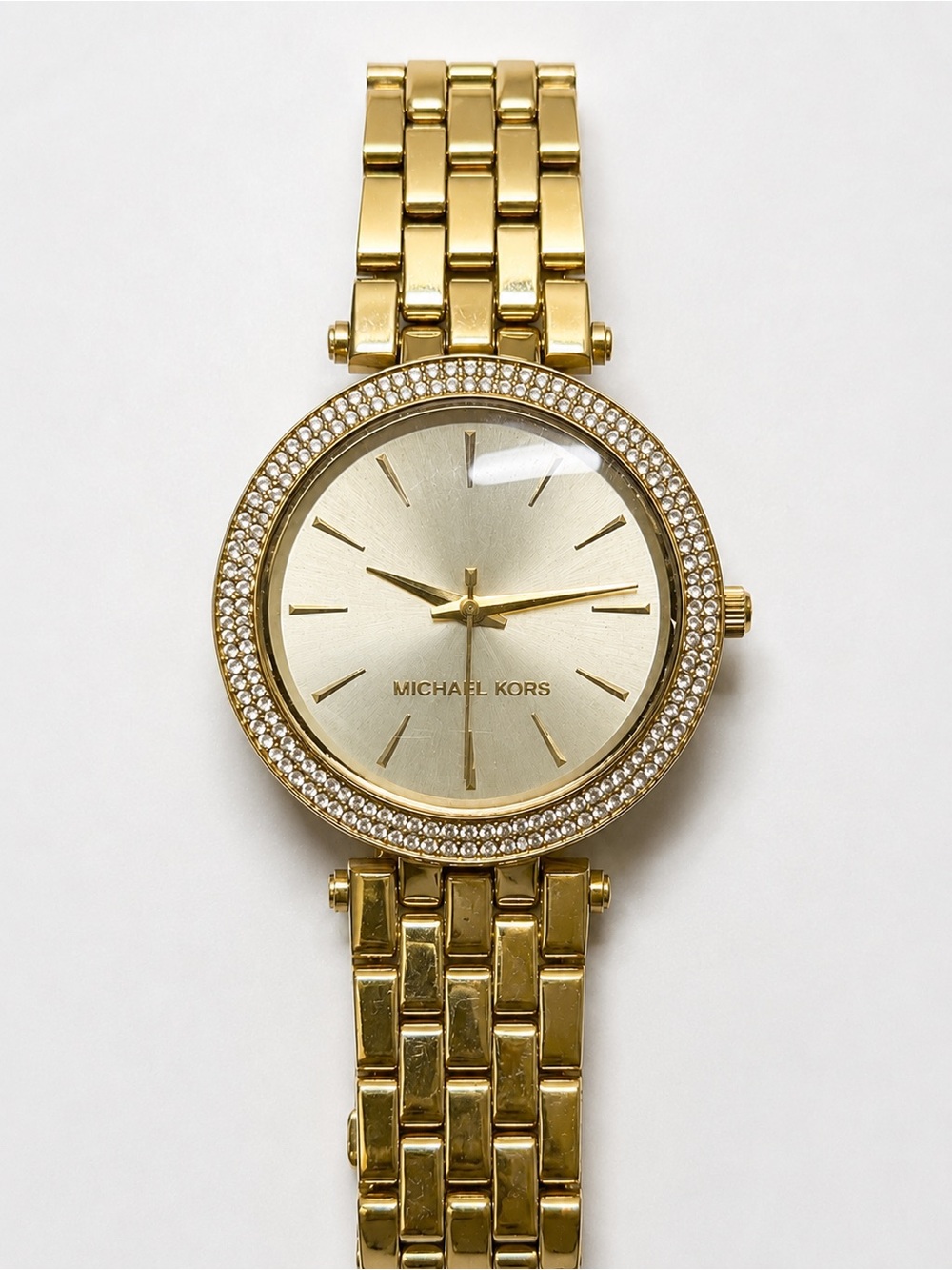 Michael Kors Gold Tone Crystal Bezel Women’s Watch